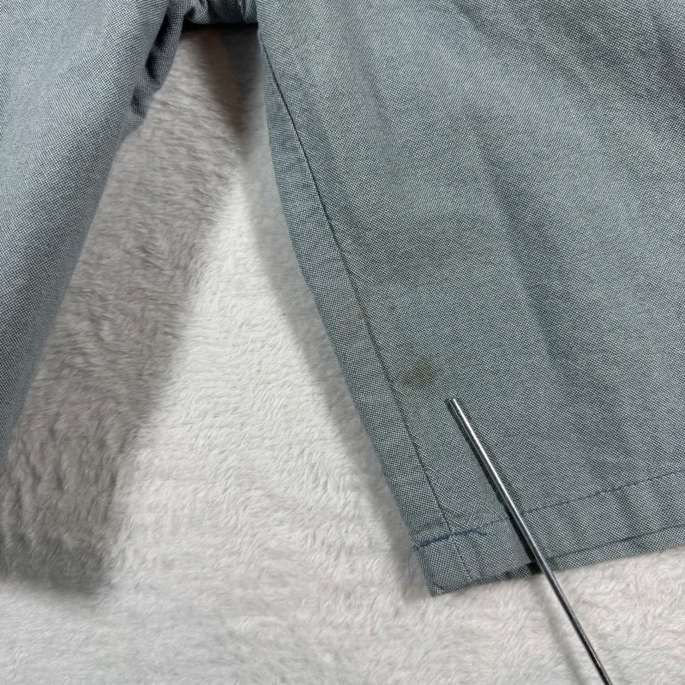 Hurley Walk Shorts Mens 28 Gray Chambray Flat Front Textured‎ Casual Chino Beach